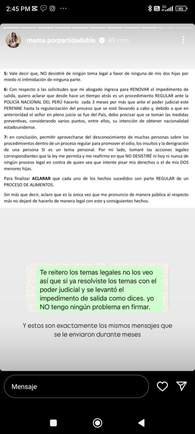 Andrea San Martín niega haber impedido la salida del país de Juan Víctor y su hija por Año Nuevo.  