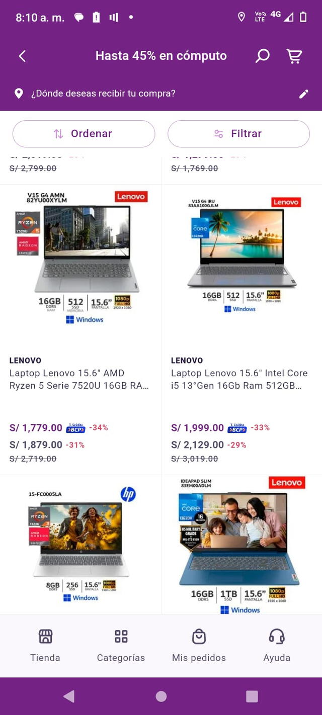 Conoce las mejores ofertas en laptops que puedes encontrar en Yape.