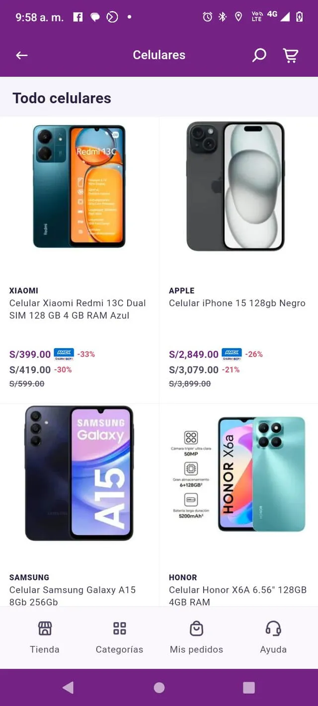 Estas son las ofertas de celulares que viene lanzando Yape.