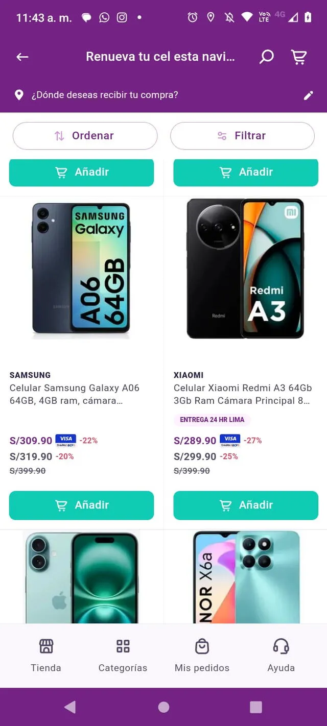 Yape ofrece celulares de alta gama desde los S/299