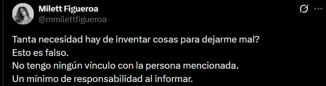 Milett Figueroa responde a rumores de romance con Dante Gebel