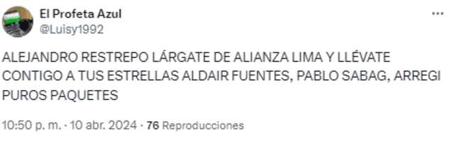 Hinchas de Alianza Lima llaman &quot;DT ratonero&quot;