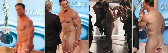 John Cena se lució apareciendo sin ropa en los Oscar 2024.