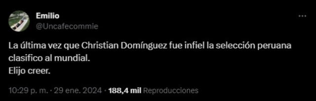 Otros han elegido tomar el camino de las cábalas y recordar la últimas vez que Perú fue al mundial.    