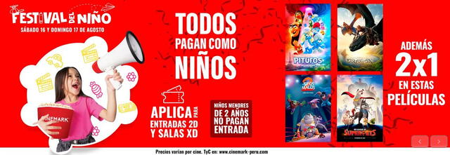 Cinemark lanzó una importante promoción a través de sus redes sociales. Foto: Cinemark Cinemark lanzó una importante promoción a través de sus redes sociales. Foto: Cinemark