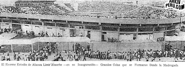 El Estadio de Alianza Lima, uno de los más longevos de los Liga 1. / Foto: Internet.   