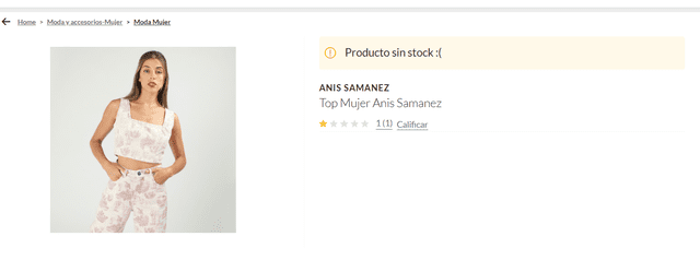  Falabella elimina ventas virtuales de la colección de Anis Samanez 