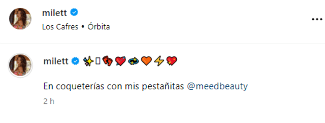  Milett Figueroa generó conmoción con emoji.