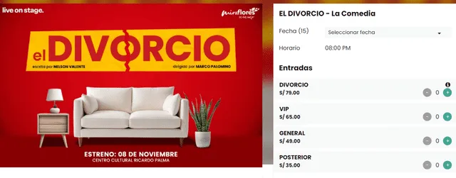 &quot;El Divorcio&quot; es la obra de teatro donde participará Melissa Paredes y Julián Zucchi.  