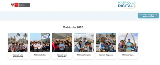 <strong>El proceso de matrícula 2026 para colegios públicos ya empezó</strong>   