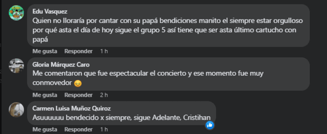 Gran cantidad de usuarios mostraron su apoyo al Grupo 5.    