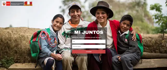 Plataforma del Programa Juntos.