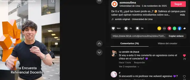 Al parecer, joven era la imagen de la Universidad de Lima.