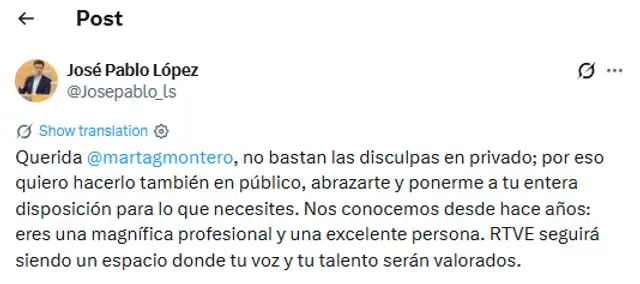 Conductor de TV que hizo renunciar en vivo a su compañera tras humillarla se pronuncia