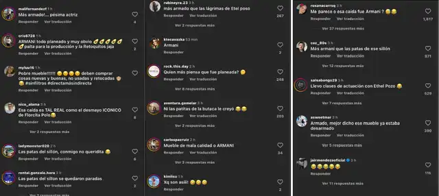 Usuarios no creen en la caída de Janet Barboza.    