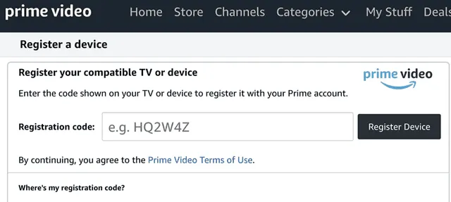 Visita Primevideo.com/mytv en tu celular o PC