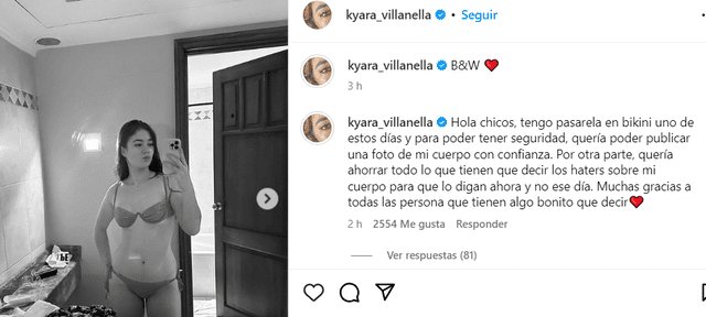 Kyara Villanella vía Instagram   