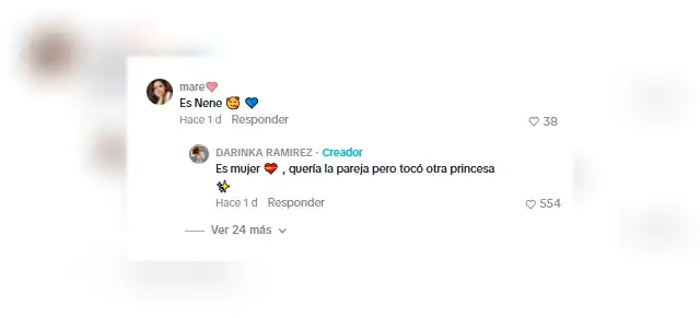 Darinka Ramírez confiesa el sexo de su bebé. Foto: TikTok.   