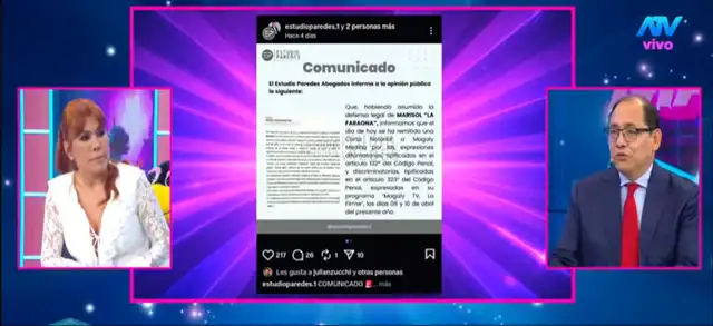 Magaly Medina demandará a su exabogado.
