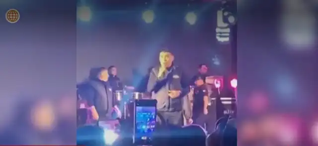 Armonía 10 abandona concierto tras desatarse balacera en Manchay e imágenes del público lo registraron 