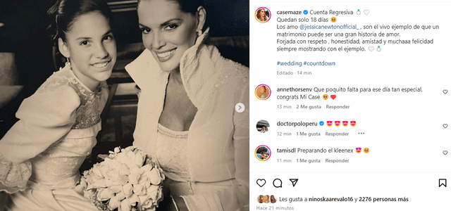 Cassandra Sánchez de la Madrid en cuenta regresiva para su boda.
