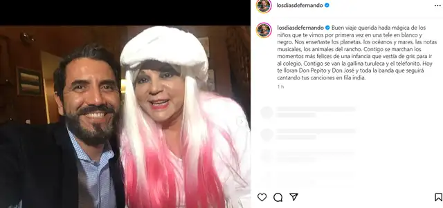 Fernando Llanos se despide de Yola Polastri.