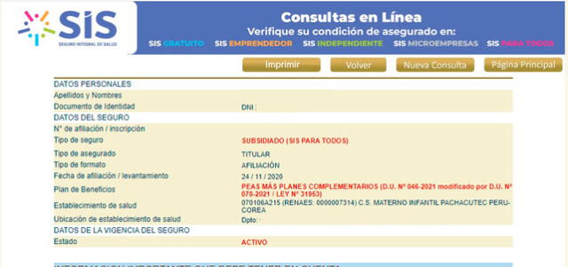 Descubre cómo verificar tu estado en el SIS. 