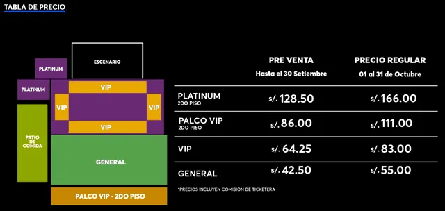  <strong>Precio de entradas para ver a Hermanos Yaipén y Camaguey</strong>. 