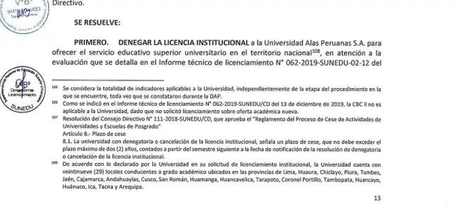 Resolución N.° 172-2019-SUNEDU/CD. Resolución N.° 172-2019-SUNEDU/CD.