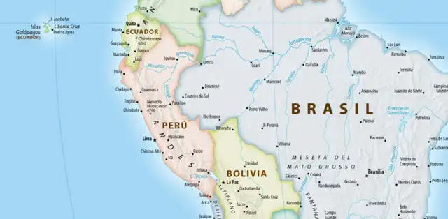 Así se ve el Perú en la nueva proyección cartográfica mundial de la ONU. Así se ve el Perú en la nueva proyección cartográfica mundial de la ONU.