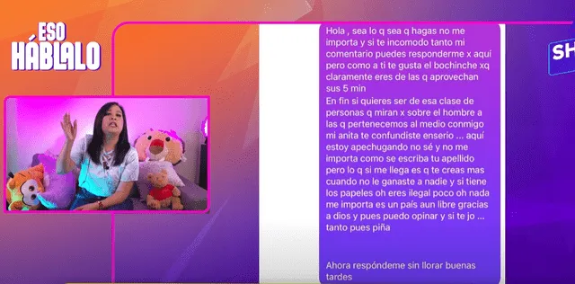  Ana Siucho enfrentó a Grasse Becerra en chat privado 