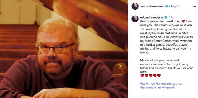 Mensaje de despedida a James Carter Cathcart. Foto: captura/Instagram Mensaje de despedida a James Carter Cathcart. Foto: captura/Instagram