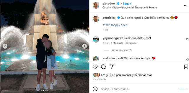 Pancho Rodríguez pasó especial momento con su hija. 