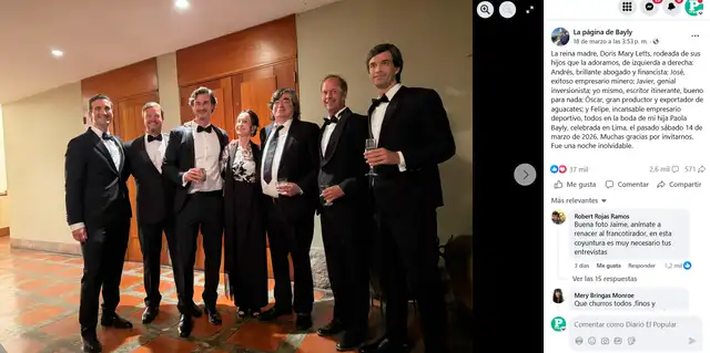 Jaime Bayly y sus hermanos