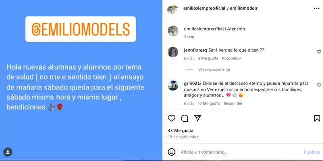 Emilio García y su última desgarradora publicación Emilio García y su última desgarradora publicación