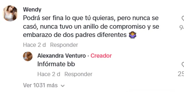 <em>Ale Venturo</em> recibe desatinada crítica y la responde: <em>Captura: Instagram </em>    