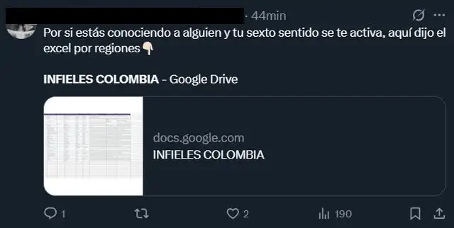 lista de infieles lista de infieles