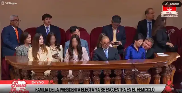Federico Salazar nota en vivo ausencia de Kenji Fujimori en toma de mando de Keiko Fujimori 