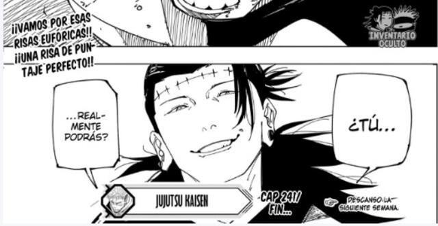 Jujutsu Kaisen 241: Kenjaku sorprendido por el poder de Takaba. 