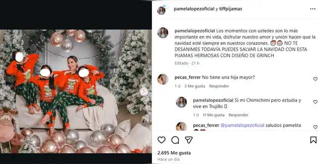 <em>Pamela López se sincera sobre su hija mayor. Captura: Instagram</em> <em>Pamela López se sincera sobre su hija mayor. Captura: Instagram</em>