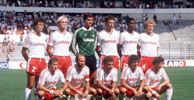 Una postal de aquella selección de Canadá en el Mundial México 1986. Crédito: Difusión.   