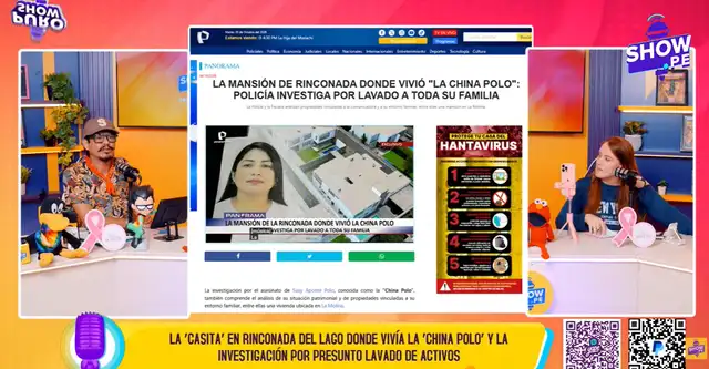 Lourdes Sacín se retira en vivo de programa al enterarse de investigación contra ‘La China Polo’ por mansión