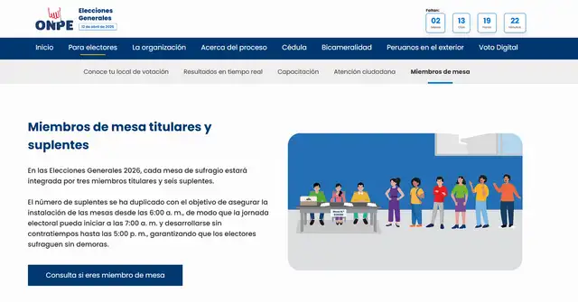 ¿Cómo saber si soy miembro de mesa con mi DNI? Revisa los resultados del sorteo.