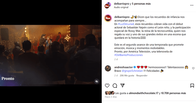 Hijo de Christian Yaipén debuta como actor.