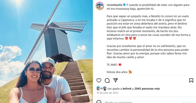 Vivian Baella contó cómo conoció a su pareja.  