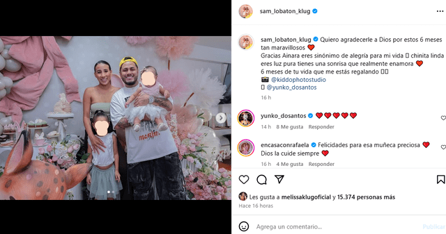 <em>Samahara Lobatón emocionada por los seis meses de vida de su bebé. Captura: Instagram </em> <em>Samahara Lobatón emocionada por los seis meses de vida de su bebé. Captura: Instagram </em>