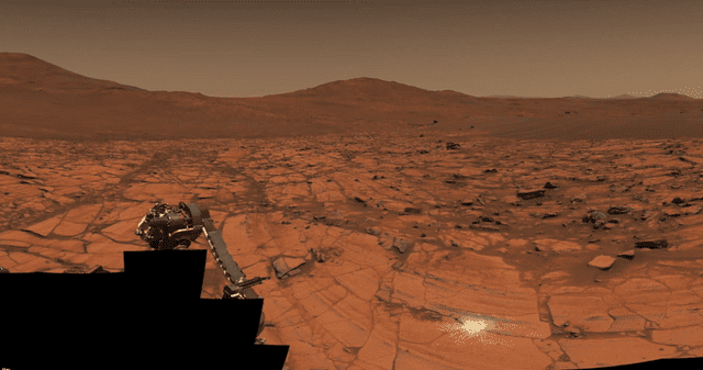 Un terreno marciano con profundidad geológica.