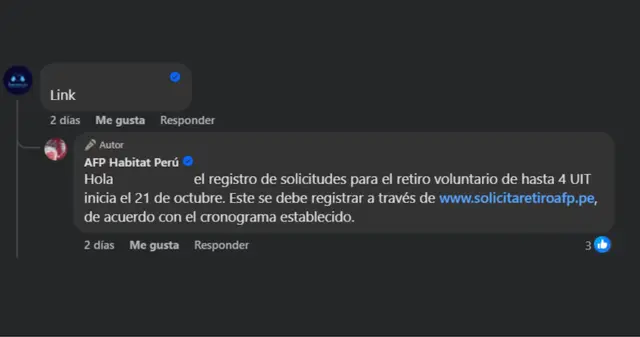 ¿Cuándo saldrá el link oficial del retiro AFP?