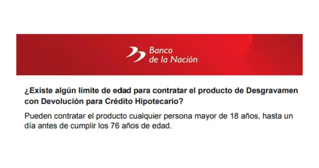 ¿Cuál es la edad límite para acceder al crédito hipotecario del Banco de la Nación? ¿Cuál es la edad límite para acceder al crédito hipotecario del Banco de la Nación?