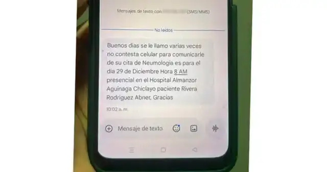 ¿Qué contenía el mensaje enviado por EsSalud?